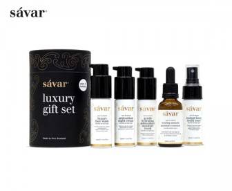 Savar 奢华旅行套装 5件套(洁面30ml+晚霜30ml+精华30ml+面膜30ml+爽肤水30ml) Savar 奢华旅行套装 5件套(洁面30ml+晚霜30ml+精华30ml+面膜30ml+爽肤水30ml)
